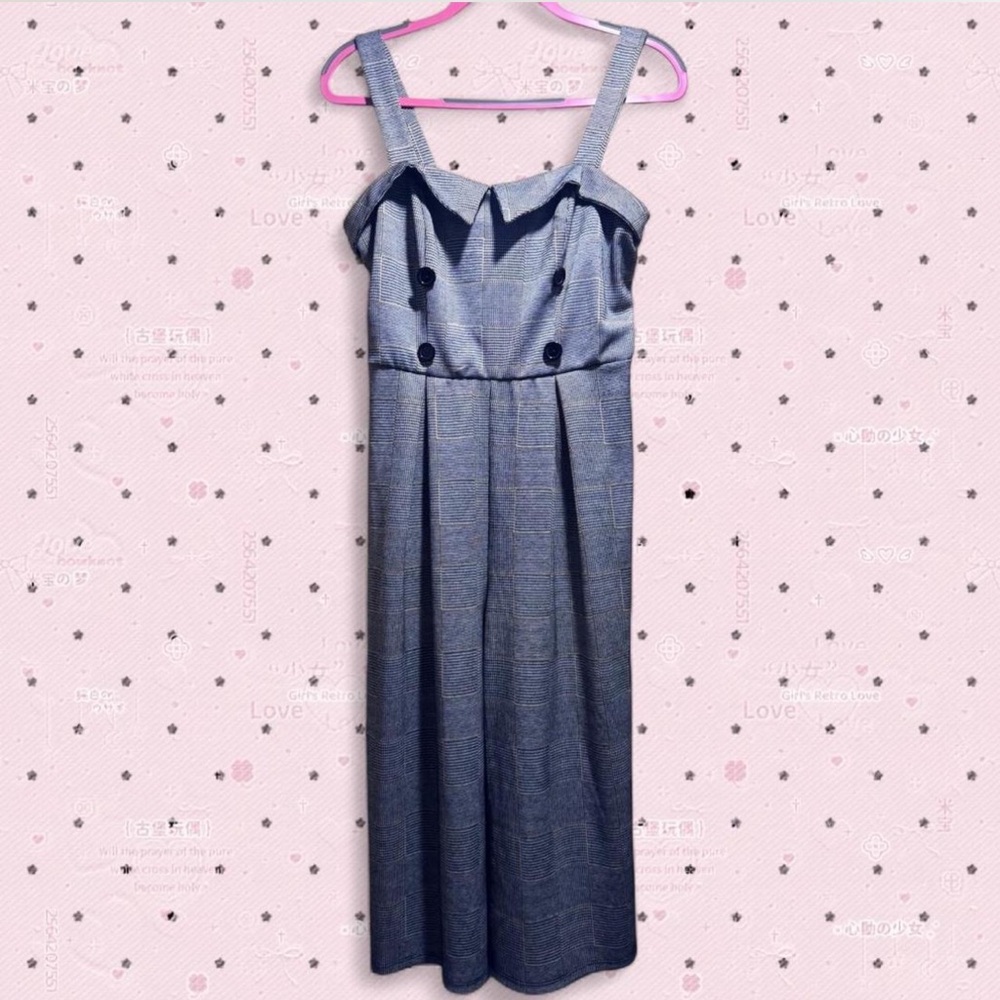 Stylish Grey Women Jumpsuit Size L